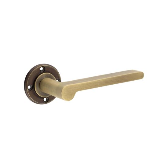Frelan - Burlington Fitzrovia Door Handle on Rose - Antique Brass - No Rose