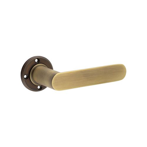 Frelan - Burlington Kensington Door Handle on Rose - Antique Brass - No Rose