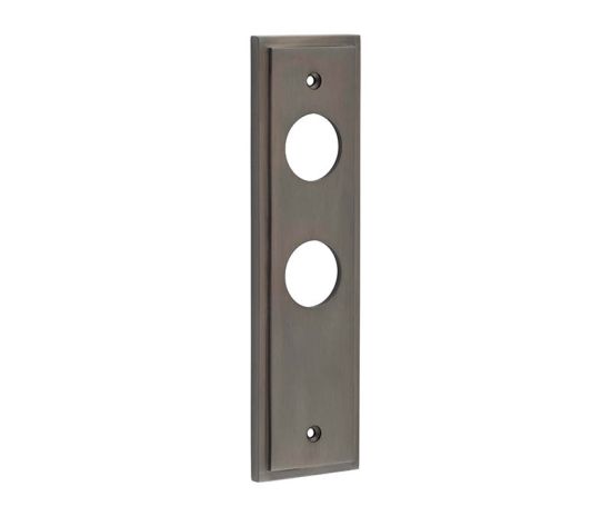 Frelan - Outer Backplates for Burlington Door Handles - Dark Bronze - Bathroom