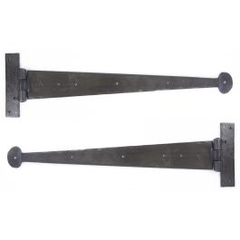 From The Anvil 15-inch Beeswax Finish Penny End T-Hinges