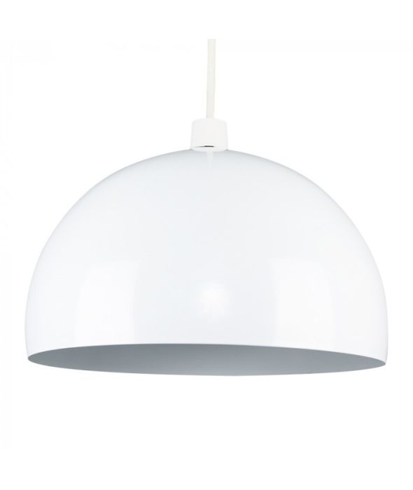 Bowl Pendant Shade Minisun Curva, White Contemporary Lamp Shades
