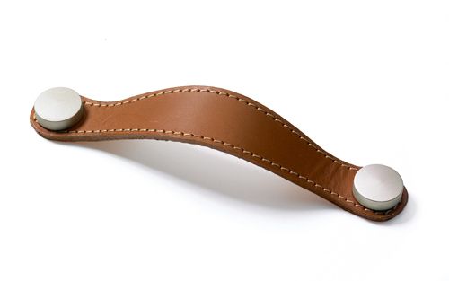 Gela Leather Cupboard Handle From More, Leather Strap Handles For Furniture