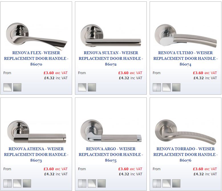 More Handles Blog Renova Replacement Handles For Weiser Door Sets