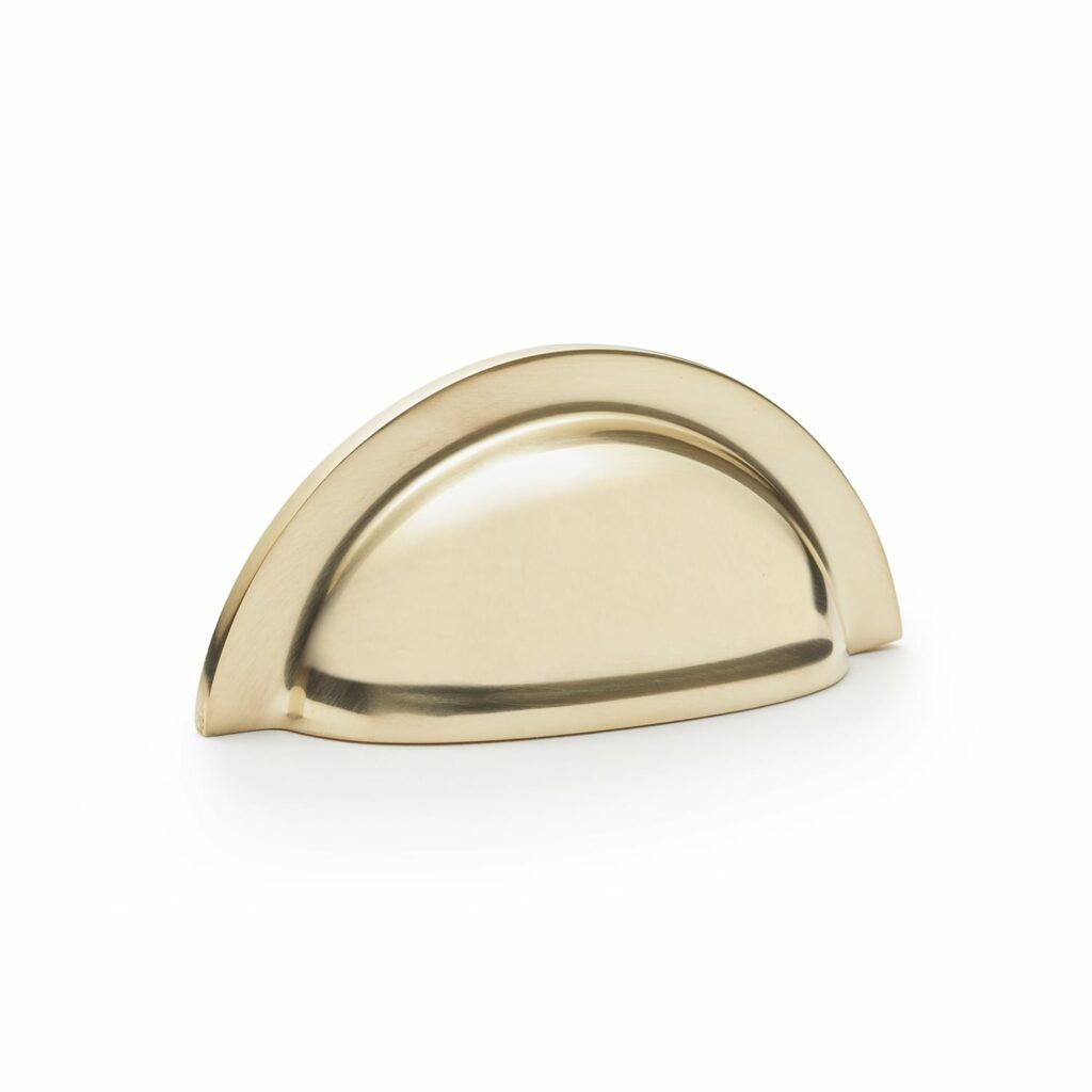 An Alexander and Wilks polished brass traditional Bardom cup handle.