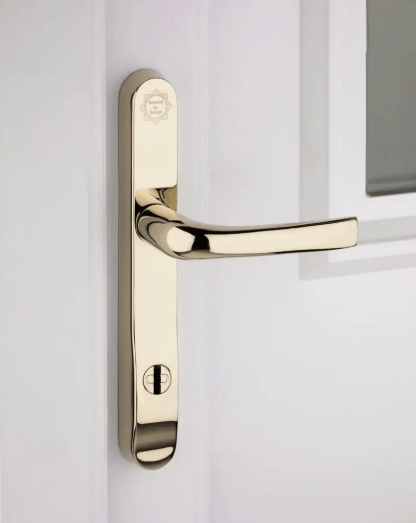 uPVC Door Handles at More Handles
Eurospec Prosecure Multipoint Door Handle - Pair | PVD Stainless Brass
SKU: ML050234 | £56.10 INC. VAT