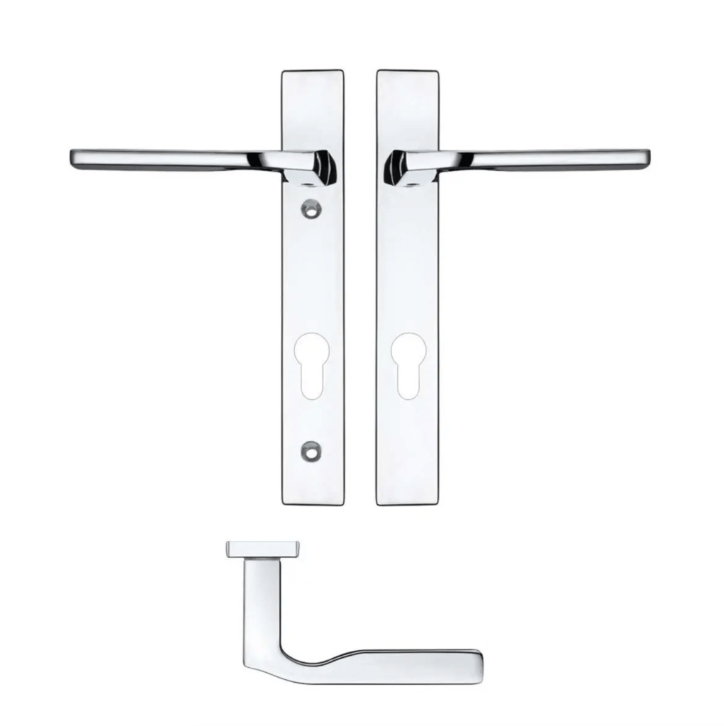 uPVC Door Handles at More Handles
Zoo Hardware Rosso Maniglie Vela Multipoint Door Handle - Pair | Polished Chrome |
SKU: RM12NP92CP | £18.83 INC. VAT