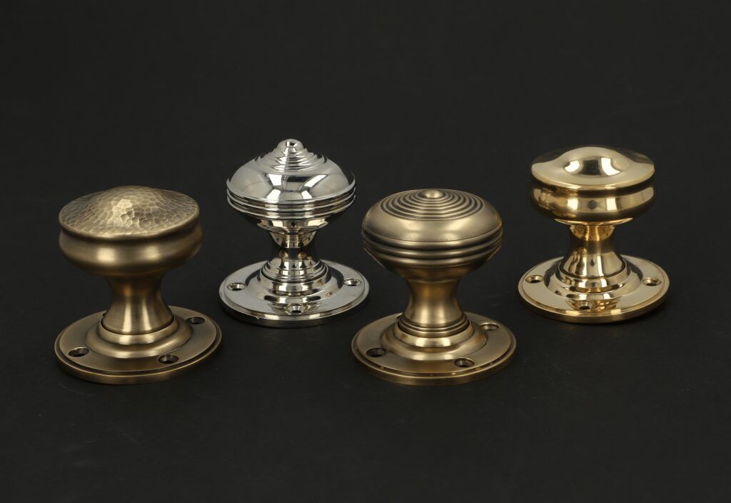 Alexander & Wilks Traditional Door Furniture Collection featuring hammered door knob