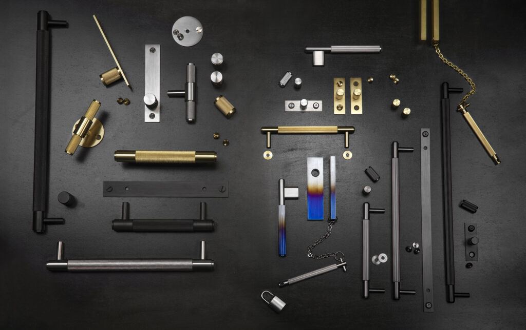 A collection of Buster and Punch's Cupboard and Cabinet Hardware in a range of finishes.