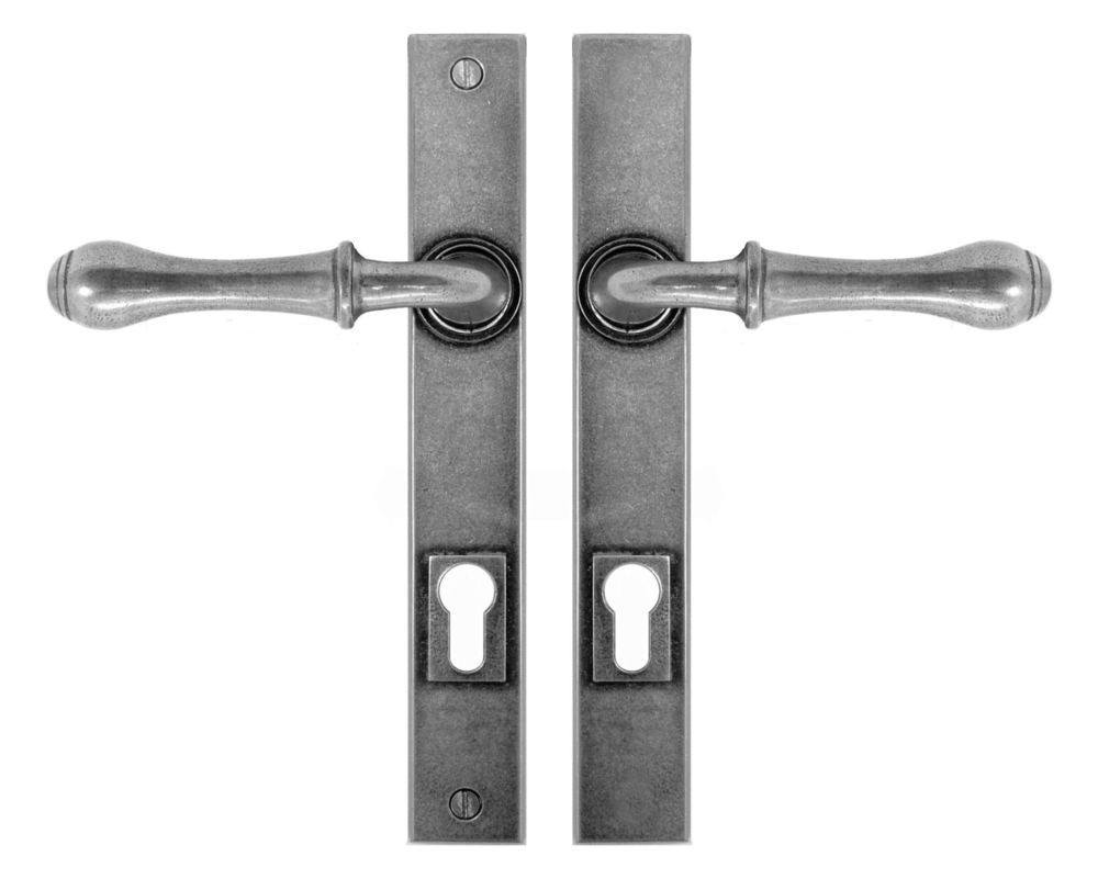 FINESSE PEWTER MULTI POINT DOOR HANDLES - DERWENT FDMP04